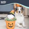 image:imageHuxley amp Kent for Dogs  Sugar Skull Pumpkin  Halloween Power Plush Dog Toy with Squeaker  Funny Dog Toy Gift  Fun Durable and Safe  HampK Squeaky Dog ToysOne Size