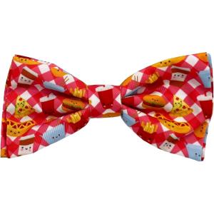 image:imageHuxley amp Kent Pet Bow Tie for Dogs amp Cats  Adjustable Hook amp Loop Collar Accessory  Cute amp Comfortable for Holidays amp Celebrations  Lime Madras SmallFast Food Frenzy