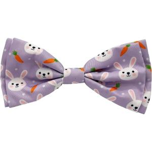 image:imageHuxley amp Kent Pet Bow Tie for Dogs amp Cats  Adjustable Hook amp Loop Collar Accessory  Cute amp Comfortable for Holidays amp Celebrations  Lime Madras SmallFunny Bunny