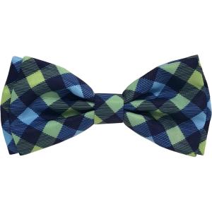 image:imageHuxley amp Kent Pet Bow Tie for Dogs amp Cats  Adjustable Hook amp Loop Collar Accessory  Cute amp Comfortable for Holidays amp Celebrations  Lime Madras SmallNavy Check