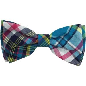 image:imageHuxley amp Kent Pet Bow Tie for Dogs amp Cats  Adjustable Hook amp Loop Collar Accessory  Cute amp Comfortable for Holidays amp Celebrations  Lime Madras SmallBlue Madras