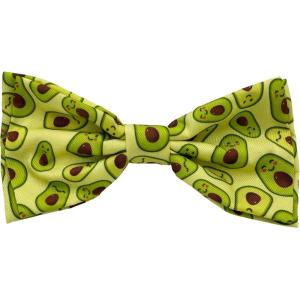 image:imageHuxley amp Kent Pet Bow Tie for Dogs amp Cats  Adjustable Hook amp Loop Collar Accessory  Cute amp Comfortable for Holidays amp Celebrations  Lime Madras SmallHappy Avacados