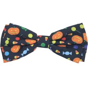 image:imageHuxley amp Kent Pet Bow Tie for Dogs amp Cats  Halloween Adjustable Hook amp Loop Collar Accessory  Cute amp Comfortable for Holidays amp Celebrations  PlaidOLantern SmallTrick or Treat