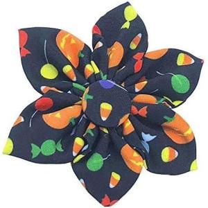 image:imageHuxley amp Kent Pet Pinwheel Bow for Dogs amp Cats  Halloween Adjustable Hook amp Loop Collar Accessory  Cute amp Comfortable for Holidays amp Celebrations  Candy Corn SmallTrick or Treat