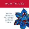 image:imageHuxley amp Kent 4th of July Dog Bundle  Small  Lil Firecracker Bone amp Firecracker Pinwheel  Plush Squeaky Crinkle Dog Toy amp Collar Accessory
