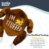 image:imageHuxley amp Kent Funny Dog Toy wSqueaker  Fall Power Plush Squeaky Dog Toys for Small Medium amp Large Dogs  Soft Stuffed Animal for Indoor Play amp Fetch  Puggin Spice Latte SmallIm Stuffed Turkey