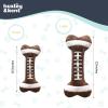 image:imageHuxley amp Kent Funny Dog Toy wSqueaker  Fall Power Plush Squeaky Dog Toys for Small Medium amp Large Dogs  Soft Stuffed Animal for Indoor Play amp Fetch  Puggin Spice Latte SmallFootball Bone