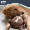 image:imageHuxley amp Kent Funny Dog Toy wSqueaker  Fall Power Plush Squeaky Dog Toys for Small Medium amp Large Dogs  Soft Stuffed Animal for Indoor Play amp Fetch  Puggin Spice Latte SmallTurkey Bowl