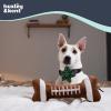 image:imageHuxley amp Kent Funny Dog Toy wSqueaker  Fall Power Plush Squeaky Dog Toys for Small Medium amp Large Dogs  Soft Stuffed Animal for Indoor Play amp Fetch  Puggin Spice Latte SmallFootball Bone