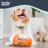 image:imageHuxley amp Kent Funny Dog Toy wSqueaker  Fall Power Plush Squeaky Dog Toys for Small Medium amp Large Dogs  Soft Stuffed Animal for Indoor Play amp Fetch  Puggin Spice Latte SmallPuggin Spice Latte