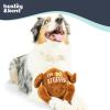 image:imageHuxley amp Kent Funny Dog Toy wSqueaker  Fall Power Plush Squeaky Dog Toys for Small Medium amp Large Dogs  Soft Stuffed Animal for Indoor Play amp Fetch  Puggin Spice Latte SmallIm Stuffed Turkey