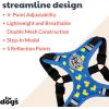 image:imageHuxley amp Kent Scout LoPro Harness  Blue ExtraSmall 48lbs  Easy Control Stepin Mesh Vest Harness for Dogs with Reflective Strips for Safety  HampK Walking Training Harness for DogsLucky Ducky