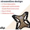 image:imageHuxley amp Kent Scout LoPro Harness  Blue ExtraSmall 48lbs  Easy Control Stepin Mesh Vest Harness for Dogs with Reflective Strips for Safety  HampK Walking Training Harness for DogsTan Leopard