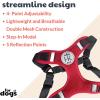 image:imageHuxley amp Kent Scout LoPro Harness  Blue ExtraSmall 48lbs  Easy Control Stepin Mesh Vest Harness for Dogs with Reflective Strips for Safety  HampK Walking Training Harness for DogsRed