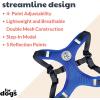 image:imageHuxley amp Kent Scout LoPro Harness  Blue ExtraSmall 48lbs  Easy Control Stepin Mesh Vest Harness for Dogs with Reflective Strips for Safety  HampK Walking Training Harness for DogsBlue