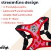 image:imageHuxley amp Kent Scout LoPro Harness  Blue ExtraSmall 48lbs  Easy Control Stepin Mesh Vest Harness for Dogs with Reflective Strips for Safety  HampK Walking Training Harness for DogsStrawberry