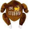 image:imageHuxley amp Kent Funny Dog Toy wSqueaker  Fall Power Plush Squeaky Dog Toys for Small Medium amp Large Dogs  Soft Stuffed Animal for Indoor Play amp Fetch  Puggin Spice Latte SmallIm Stuffed Turkey