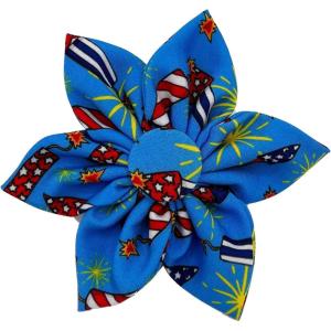 image:imageHuxley amp Kent Pet Pinwheel  4th of July  Spring Collar Accessory for DogsCats  Valentines Day Bow Collar Attachment  Cute Comfortable Accessory  HampK Pinwheel for PetsFirecrackers