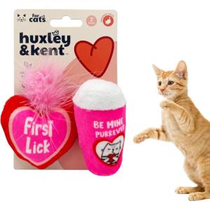 image:imageHuxley amp Kent Plush Cat Toy  Valentines Day Interactive Catnip Toy for Cats amp Kittens  Soft with Crinkle amp Catnip  Fun Indoor Play  First Lick Heart amp Be Mine Coffee 2pkFirst Lick Heart  Be Mine Coffee