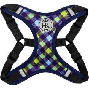 image:imageHuxley amp Kent Scout LoPro Harness  Blue ExtraSmall 48lbs  Easy Control Stepin Mesh Vest Harness for Dogs with Reflective Strips for Safety  HampK Walking Training Harness for DogsBlue Green Check