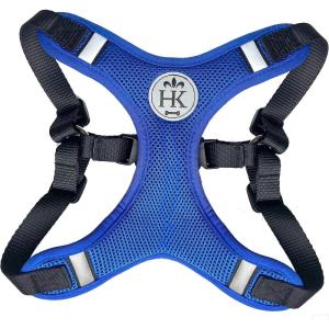 image:imageHuxley amp Kent Scout LoPro Harness  Blue ExtraSmall 48lbs  Easy Control Stepin Mesh Vest Harness for Dogs with Reflective Strips for Safety  HampK Walking Training Harness for DogsBlue