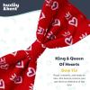 image:imageHuxley amp Kent Bow Tie for Dogs and Cats Happy Barkday SmallKing  Queen of Hearts