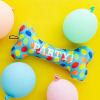 image:imageHuxley amp Kent Dog Bundle  Blue Party Time Birthday Bundle  Large  Party Hat Bow Tie Power Plush Dog Bone