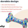 image:imageHuxley amp Kent Funny Dog Toy wSqueaker  Birthday Power Plush Squeaky Dog Toys for Small Medium amp Large Dogs  Soft Stuffed Animal for Indoor Play amp Fetch  Funfetti Cake SmallParty Time Blue Bone