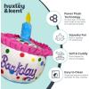 image:imageHuxley amp Kent Funny Dog Toy wSqueaker  Birthday Power Plush Squeaky Dog Toys for Small Medium amp Large Dogs  Soft Stuffed Animal for Indoor Play amp Fetch  Funfetti Cake SmallHappy Barkday Cake