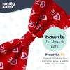 image:imageHuxley amp Kent Pet Bow Tie for Dogs amp Cats  Birthday Adjustable Hook amp Loop Collar Accessory  Cute amp Comfortable for Holidays amp Celebrations  Superstar SmallKing  Queen of Hearts