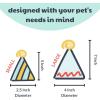 image:imageHuxley amp Kent Pet Party Hat for Dogs amp Cats  Fun Birthday Hat with SnugFit Adjustable Straps  Comfy Pet Costume Accessory for Parties Gotcha Days amp Celebrations  Blue SmallPink Party Time