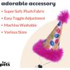 image:imageHuxley amp Kent Pet Party Hat for Dogs amp Cats  Fun Birthday Hat with SnugFit Adjustable Straps  Comfy Pet Costume Accessory for Parties Gotcha Days amp Celebrations  Blue SmallPink Party Time