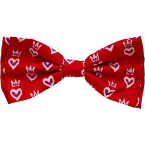 image:imageHuxley amp Kent Bow Tie for Dogs and Cats Happy Barkday SmallKing  Queen of Hearts