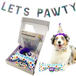 image:imageHuxley amp Kent Funny Dog Toy wSqueaker  Birthday Power Plush Squeaky Dog Toys for Small Medium amp Large Dogs  Soft Stuffed Animal for Indoor Play amp Fetch  Funfetti Cake SmallCelebration Kit
