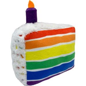 image:imageHuxley amp Kent Funny Dog Toy wSqueaker  Birthday Power Plush Squeaky Dog Toys for Small Medium amp Large Dogs  Soft Stuffed Animal for Indoor Play amp Fetch  Funfetti Cake SmallFunfetti Cake