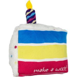 image:imageHuxley amp Kent Funny Dog Toy wSqueaker  Birthday Power Plush Squeaky Dog Toys for Small Medium amp Large Dogs  Soft Stuffed Animal for Indoor Play amp Fetch  Funfetti Cake SmallMake a Wish Cake