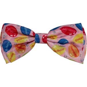 image:imageHuxley amp Kent Pet Bow Tie for Dogs amp Cats  Birthday Adjustable Hook amp Loop Collar Accessory  Cute amp Comfortable for Holidays amp Celebrations  Superstar SmallParty Time Pink