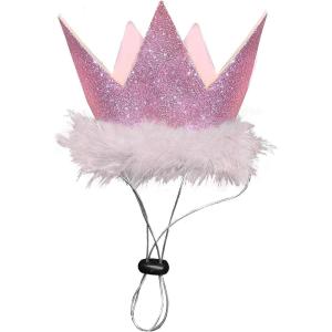 image:imageHuxley amp Kent Pet Party Hat for Dogs amp Cats  Fun Birthday Hat with SnugFit Adjustable Straps  Comfy Pet Costume Accessory for Parties Gotcha Days amp Celebrations  Blue SmallPink