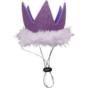 image:imageHuxley amp Kent Pet Party Hat for Dogs amp Cats  Fun Birthday Hat with SnugFit Adjustable Straps  Comfy Pet Costume Accessory for Parties Gotcha Days amp Celebrations  Blue SmallPurple