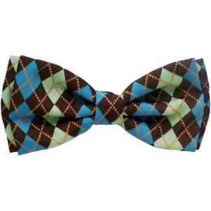 image:imageHuxley amp Kent Bow Tie for Pets  Teal Argyle ExtraLarge  Bow Tie Collar Attachment  Fun Bow Ties for Dogs amp Cats  Cute Comfortable and Durable  HampK Bow TieExtraLarge