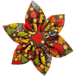 image:imageHuxley amp Kent Pet Pinwheel Bow for Dogs amp Cats  Thanksgiving Fall Adjustable Hook amp Loop Collar Accessory  Cute amp Comfortable for Holidays amp Celebrations  What Me Worry Turkey LargeLeaves  Nuts