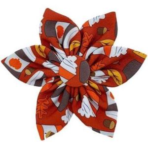 image:imageHuxley amp Kent Pet Pinwheel Bow for Dogs amp Cats  Thanksgiving Fall Adjustable Hook amp Loop Collar Accessory  Cute amp Comfortable for Holidays amp Celebrations  What Me Worry Turkey LargePupkin Spice Latte