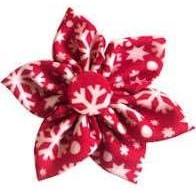 image:imageHuxley amp Kent Pet Pinwheel Bow for Dogs amp Cats Holiday Adjustable Hook amp Loop Collar Accessory Cute amp Comfortable for Holidays amp Celebrations Peppermint Stripe SmallSnowflake