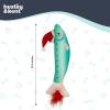 image:imageHuxley amp Kent Kicker Plush Cat Toy  Holiday Interactive Catnip Toy for Cats amp Kittens  Soft Canvas for Kicking amp Batting  Fun Indoor Play  Merry Fishmas Sardine Kicker