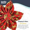 image:imageHuxley amp Kent Pet Pinwheel Bow for Dogs amp Cats  Holiday Adjustable Hook amp Loop Collar Accessory  Cute amp Comfortable for Holidays amp Celebrations  Peppermint Stripe SmallHappy GMan