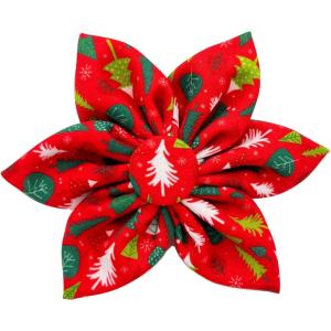 image:imageHuxley amp Kent Pet Pinwheel Bow for Dogs amp Cats  Holiday Adjustable Hook amp Loop Collar Accessory  Cute amp Comfortable for Holidays amp Celebrations  Peppermint Stripe SmallChristmas Trees