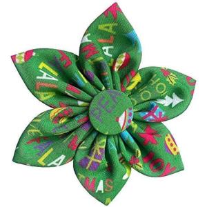 image:imageHuxley amp Kent Pet Pinwheel Bow for Dogs amp Cats  Holiday Adjustable Hook amp Loop Collar Accessory  Cute amp Comfortable for Holidays amp Celebrations  Peppermint Stripe SmallMerry  Bright