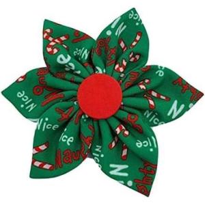 image:imageHuxley amp Kent Pet Pinwheel Bow for Dogs amp Cats  Holiday Adjustable Hook amp Loop Collar Accessory  Cute amp Comfortable for Holidays amp Celebrations  Peppermint Stripe SmallNaughty  Nice