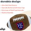 image:imageHuxley amp Kent Dog Bundle  Large HK Football amp Large Football Bowtie  Plush Dog Toy and Hook amp Loop Collar Attachment
