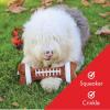 image:imageHuxley amp Kent Dog Bundle  Small Football Bone amp Small Football Bowtie  Plush Dog Toy and Hook amp Loop Collar Attachment